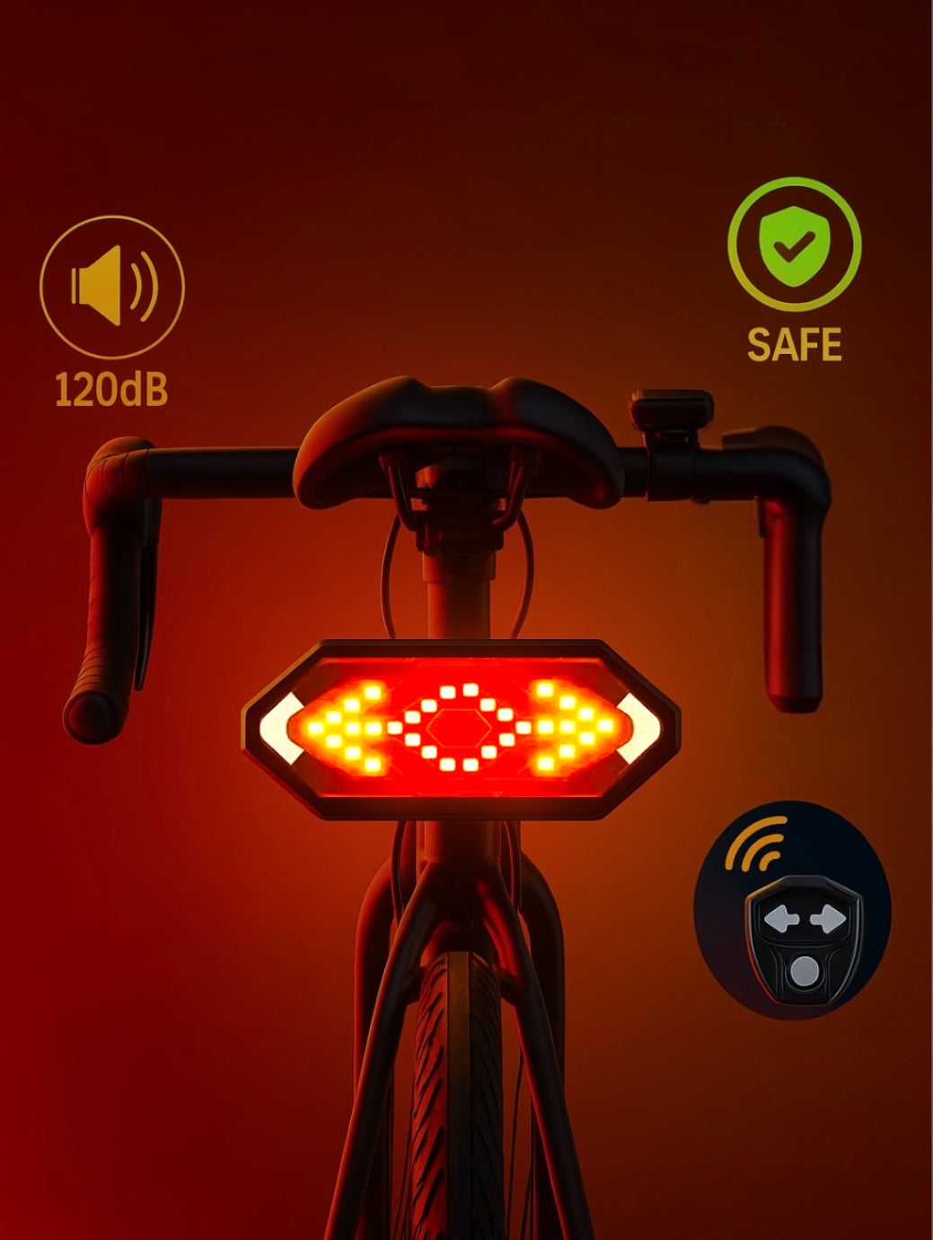 Indicatore di direzione bici